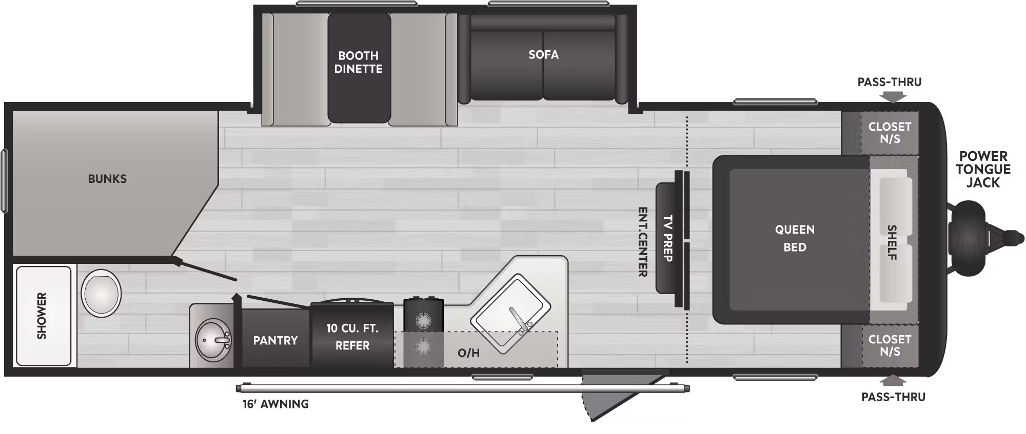 2024 KEYSTONE SPRINGDALE 261BHCWE, , floor-plans-day image number 0